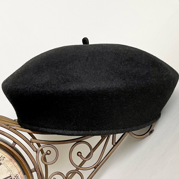 Gymboree Girls Black Wool Beret EUC Size M - Picture 3 of 4